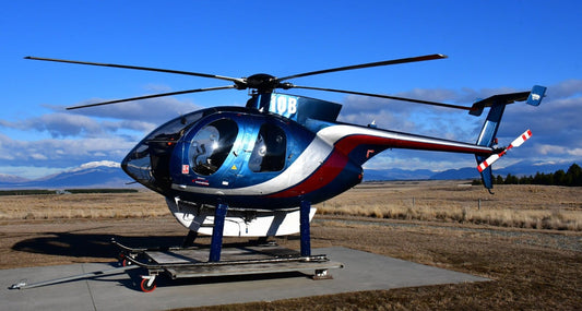 MD 500E Helicopter Interior