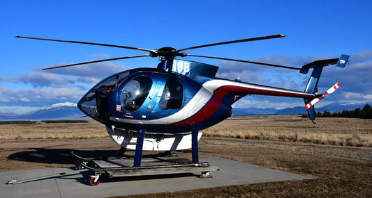 MD 500E Helicopter Interior