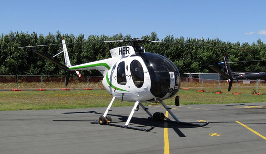 MD hughes 500C helicopter Interior 