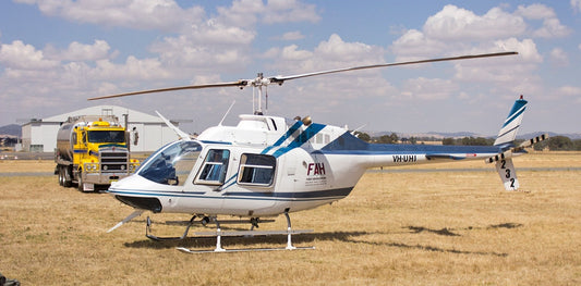 Bell 206B Helicopter Interior