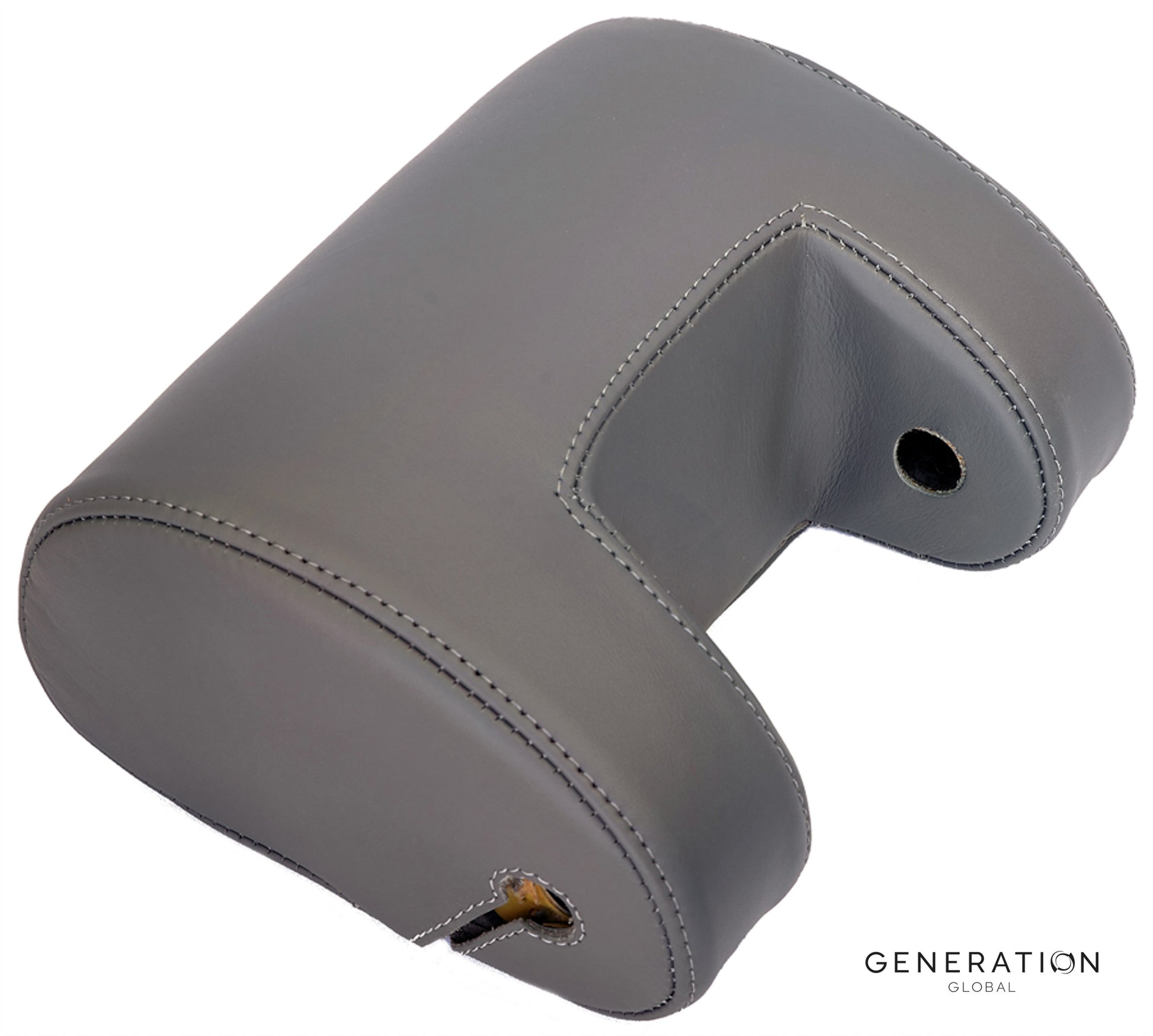 Grey Leather Seat Headrest Cover for Fokker 70/100 – Ipeco OEM Certified