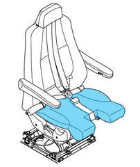Cover, Seat Pan, Captain/First Officer