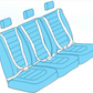 Bell 505 Rear Pax Seat Covers