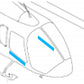 Bell 505 Leather Door Trim Kit