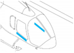 Bell 505 Leather Door Trim Kit