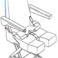 394 Series, Backrest Rear Cover, Crew Seat