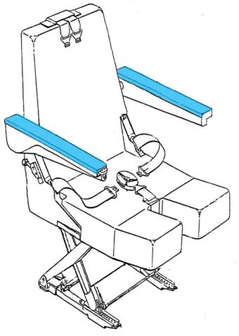 394 Series, Armrest Cover, Crew Seat