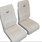 Custom leather crew seat for Bell 206 