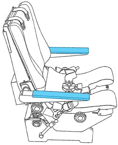 Crew Seat Armrest Upholstery