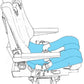 Cover, Seat Pan, Captain/First Officer