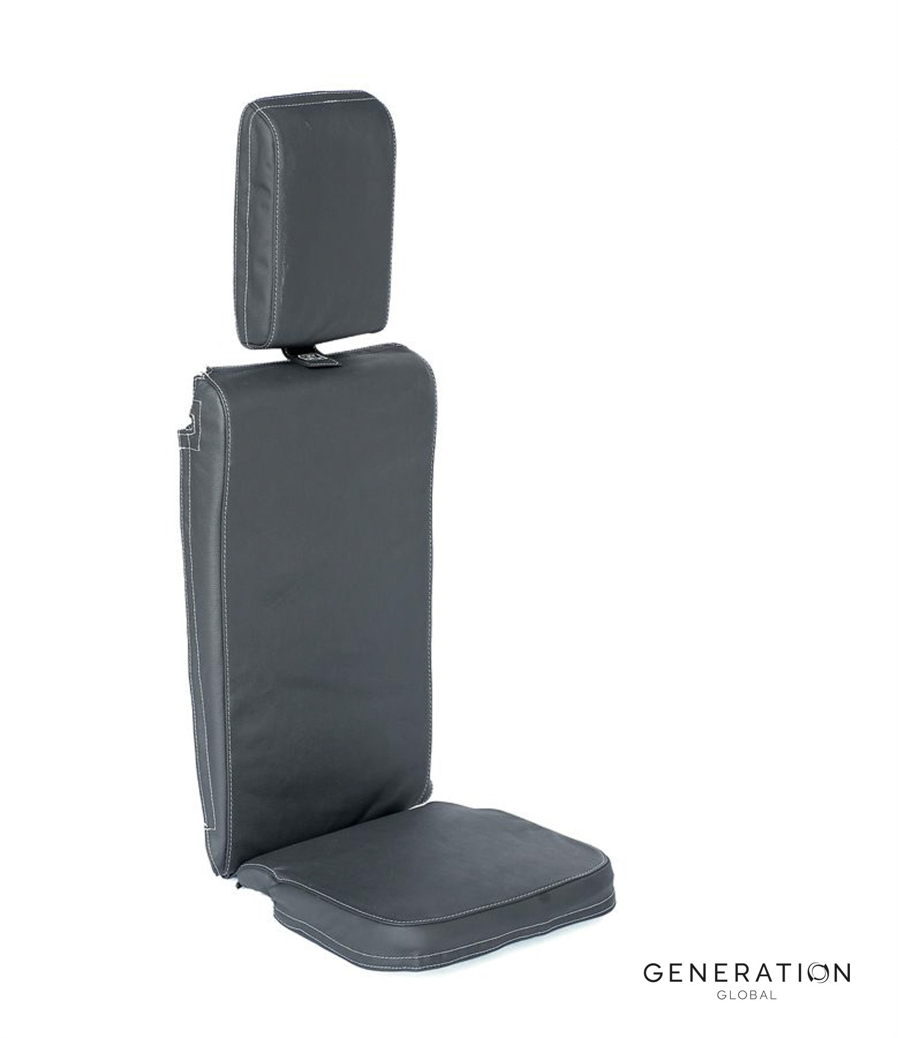 AFT Flight Attendant Seat Assembly for Fokker 70/100 – Leather & Foam – FAA/EASA Certified