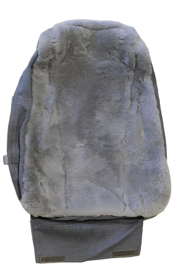 Grey Sheepskin Seat Backrest Cover for Pilatus PC-12 – Ipeco 3A318 Series