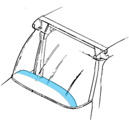 Cessna C152 Glareshield Eyebrow Cover
