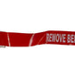 BK117 Pitot Cover – red vinyl with Velcro fastener and "Remove Before Flight" tag for aircraft safety and protection.