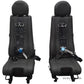 9310 Series Height Adjustable Crew Seat Upholstery Kit for BK 117 helicopter – includes headrest, backrest, and bottom covers with Genlite foam.