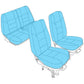 Custom leather seat upholstery for C182 J/K/L/M/N models