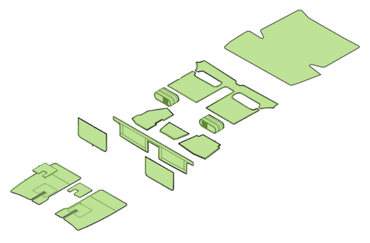 DA-40 Carpets, full set