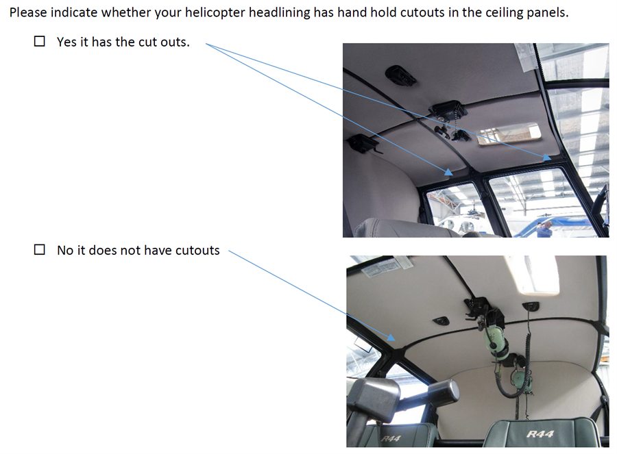 R44 Headlining - Ceiling Panels Only