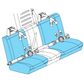 E Model, FWD Seat Assy, Generation I, W/o Centre Seat