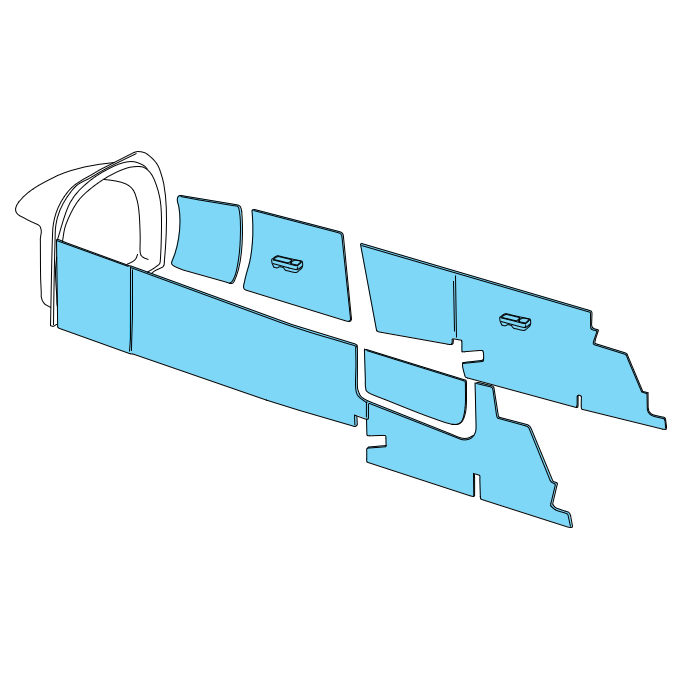 Trim Set Panel PA-34 Sidewall Trim Panels