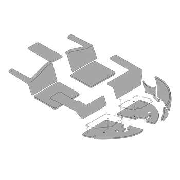 Robinson R44 helicopter flooring