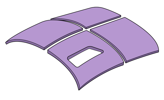 R44 Headlining - Ceiling Panels Only