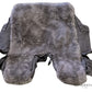Bombardier DHC-8 Captain Seat Bottom Cover – Sheepskin with Stowage Pocket, FAA/EASA/TCCA Certified, IPECO OEM