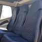 Airbus H120 rear seat assemblies Generation Global set of 3 with aviation leather covers and Genlite foam cushions.