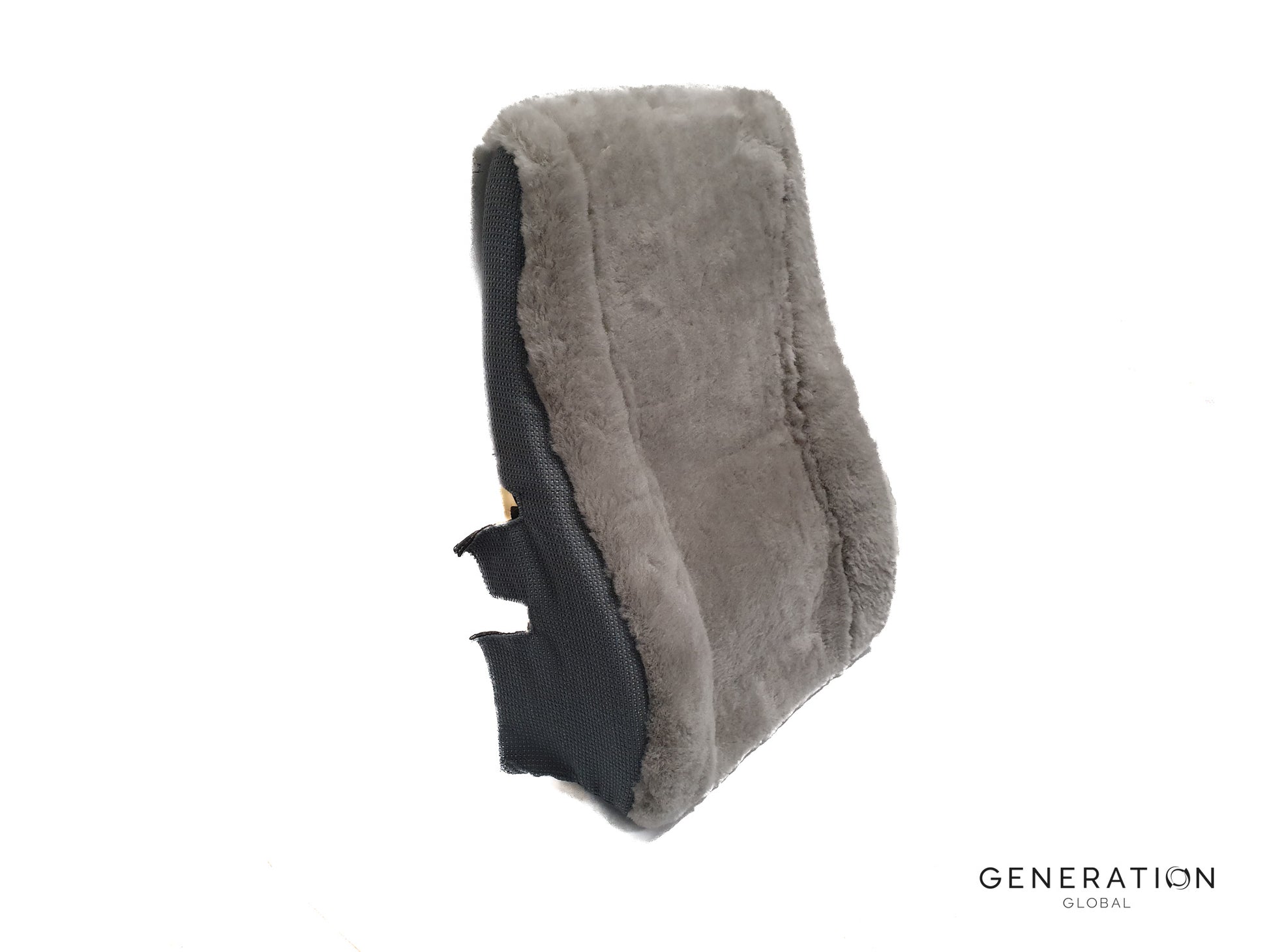 Fokker 50 Crew Seat Backrest Cover – Sheepskin and CS-50 Fabric – IPECO 