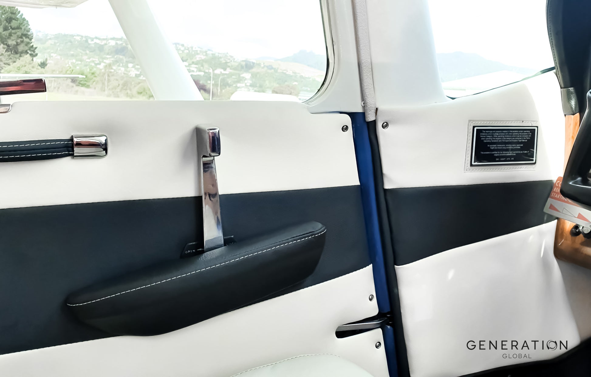 Cessna 182 Aircraft Interior Sidewall Trim Panels | Full Interior Kit with Custom Colours