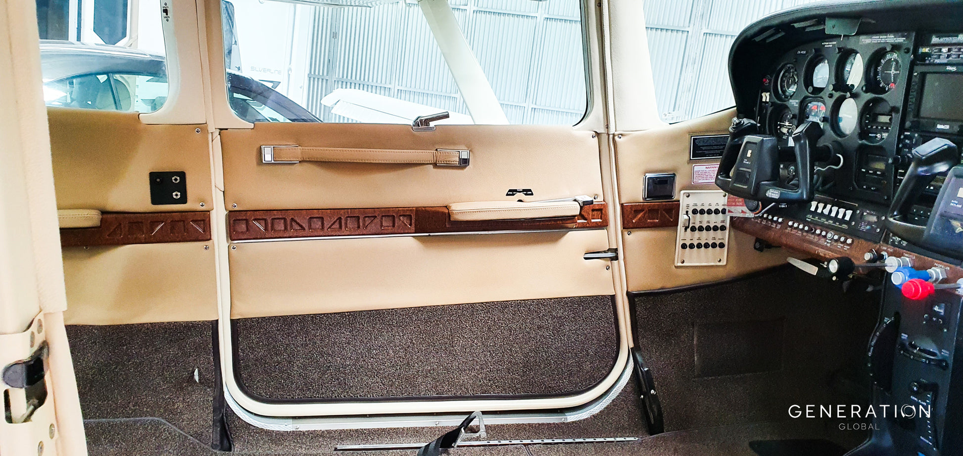 Cessna T182 Aircraft Interior Sidewall Trim Panels | Full Interior Kit with Custom Colours