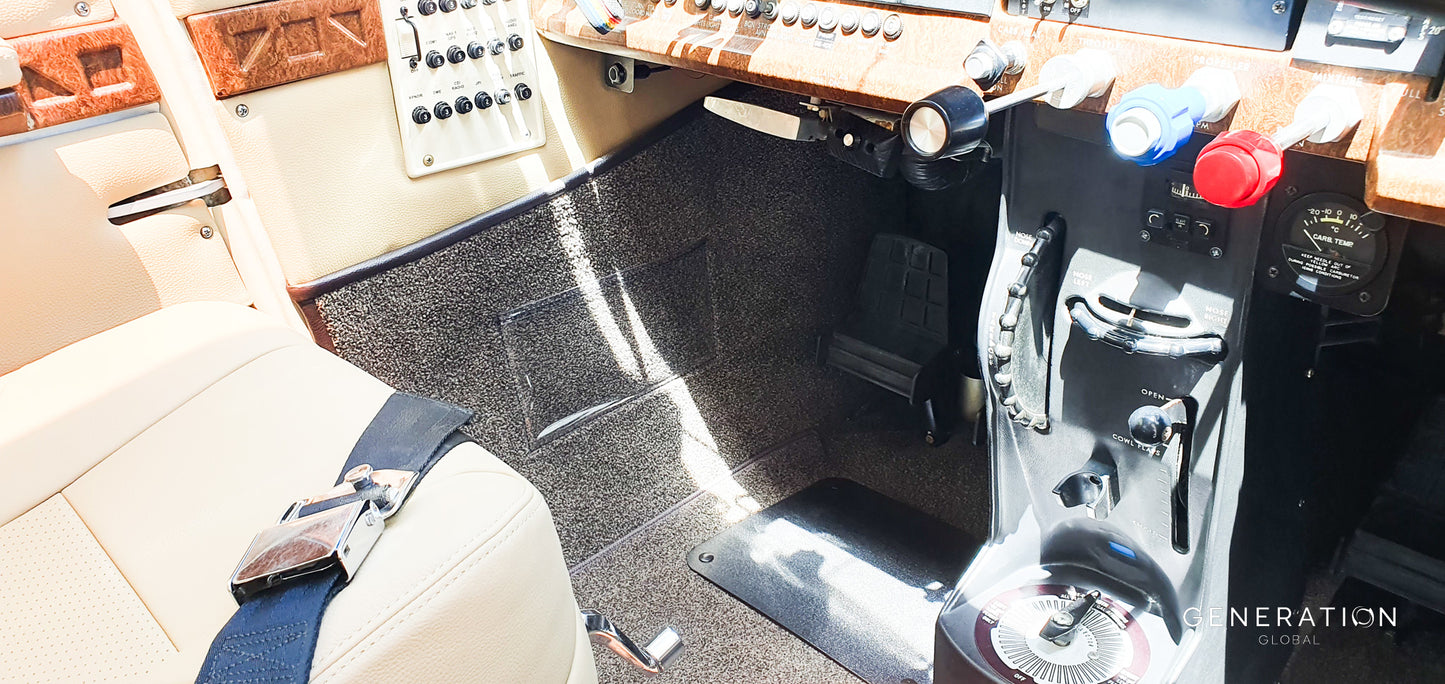 Cessna C182R & T182 Aircraft Interior Carpet Set Premium Interior Upgrade Kit