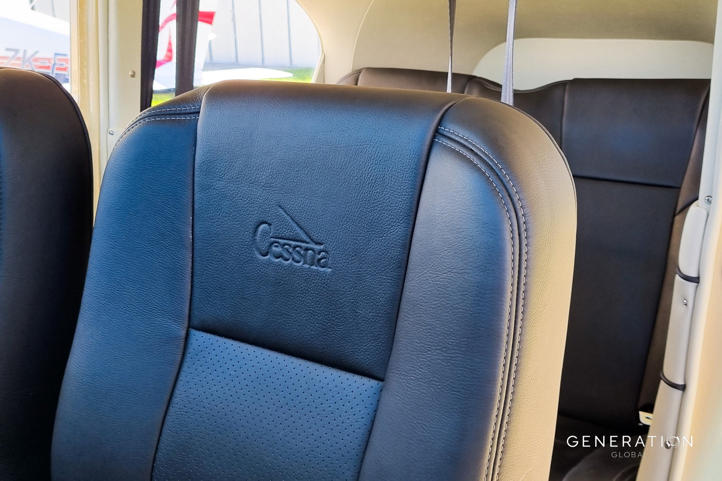 Cessna C180 Aircraft Interior Seat Upholstery Kit | Leather Covers & Cushions