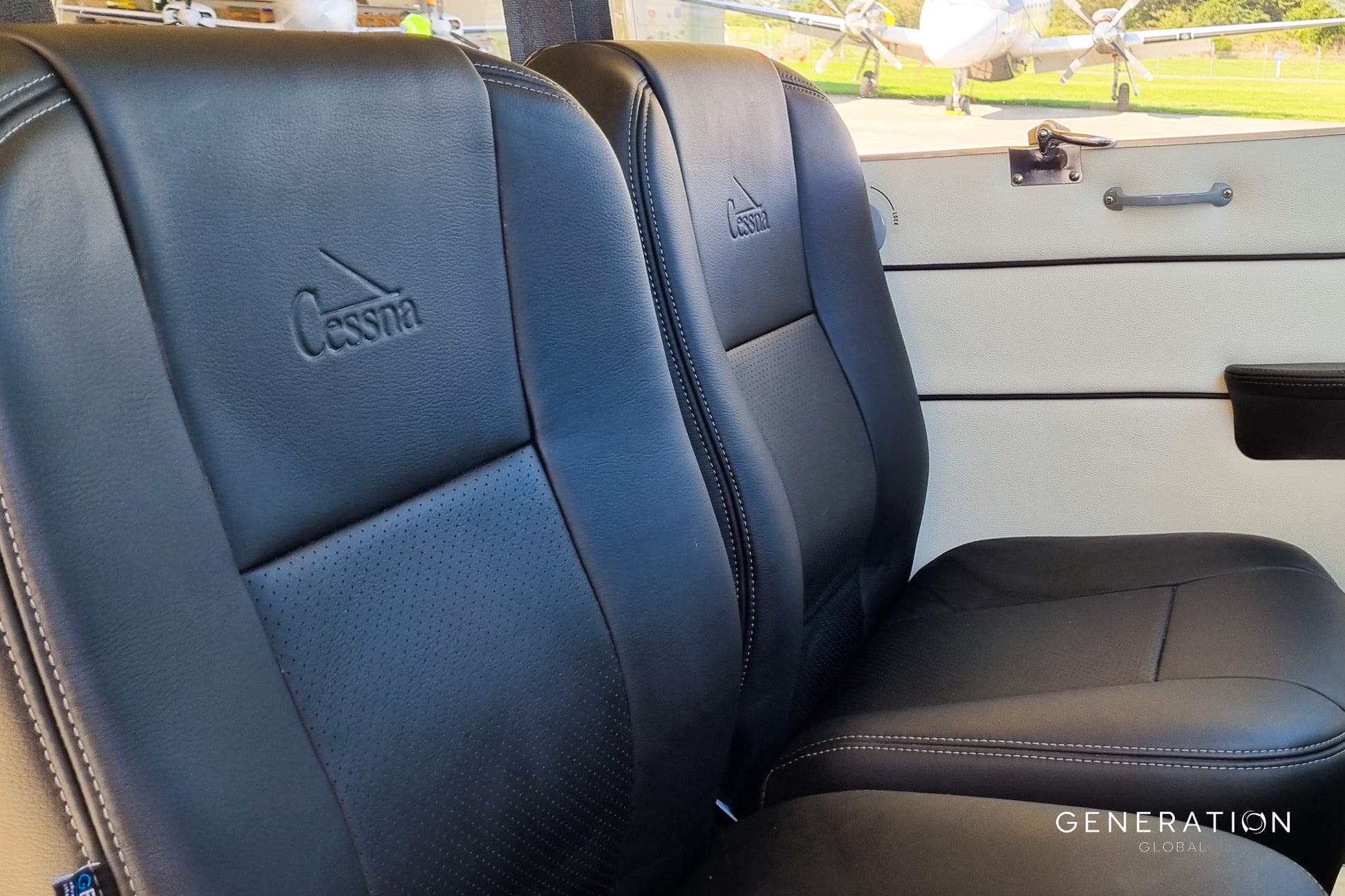 Cessna C180 Aircraft Interior Seat Upholstery Kit | Leather Covers & Cushions