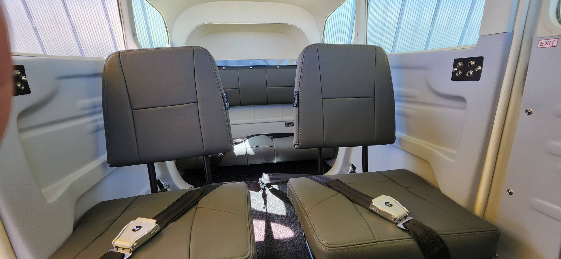 Cessna 180/185 Aircraft Interior Auxiliary Seat Upholstery Kit | Aviation Leather & Cushions