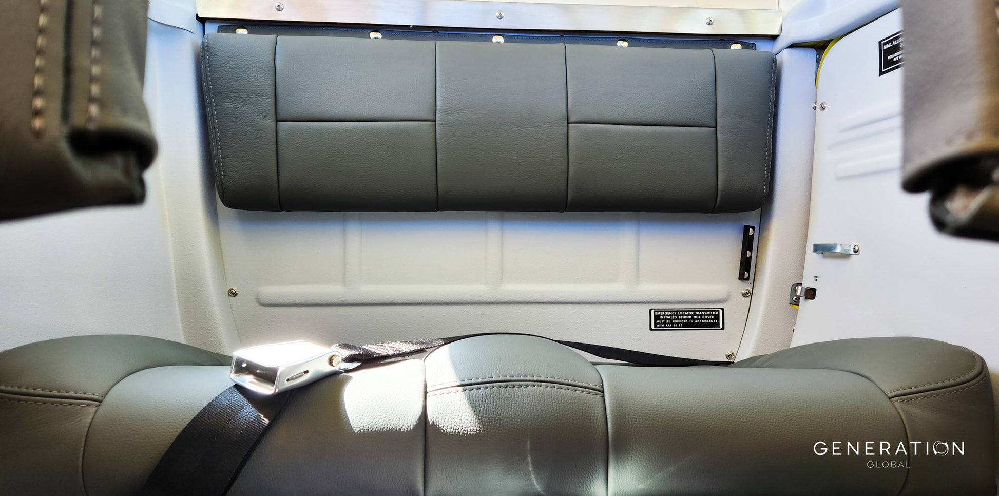 Cessna C180 & C185 Rear Auxilary /AFT Bench Seat Upholstery