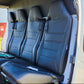 Refreshed H125 rear passenger seat set for AS350 helicopters with aviation-grade leather.