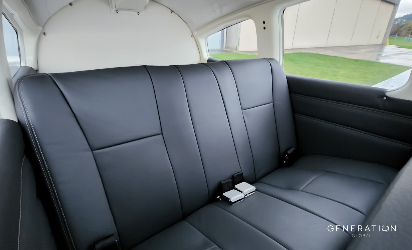 Complete PA-28 seat upholstery assembly – 2 singles, 1 bench