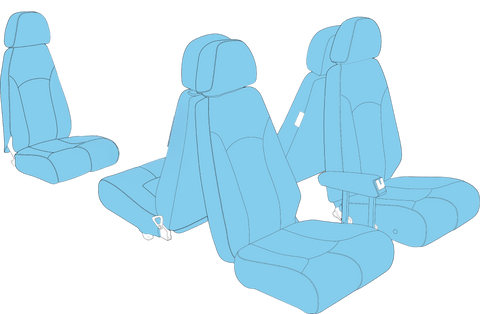 E55 Seat Upholstery - 5 Place Seating