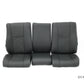 Set of 3 forward seat backrest and bottom assemblies (LH, RH, Centre) for MD/Hughes 369/500 helicopters, Generation I design.
