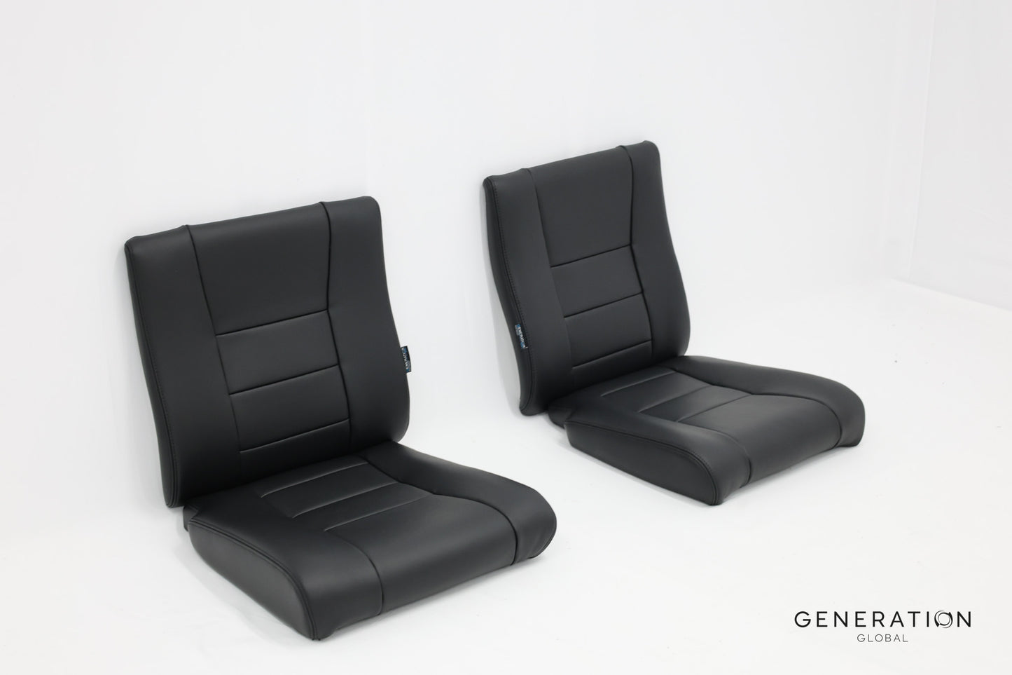 LH & RH Seat Assemblies for Hughes 269/300C, Schweizer S300 – Gen I, aviation leather, Genlite foam, Velcro panels, EASA approved