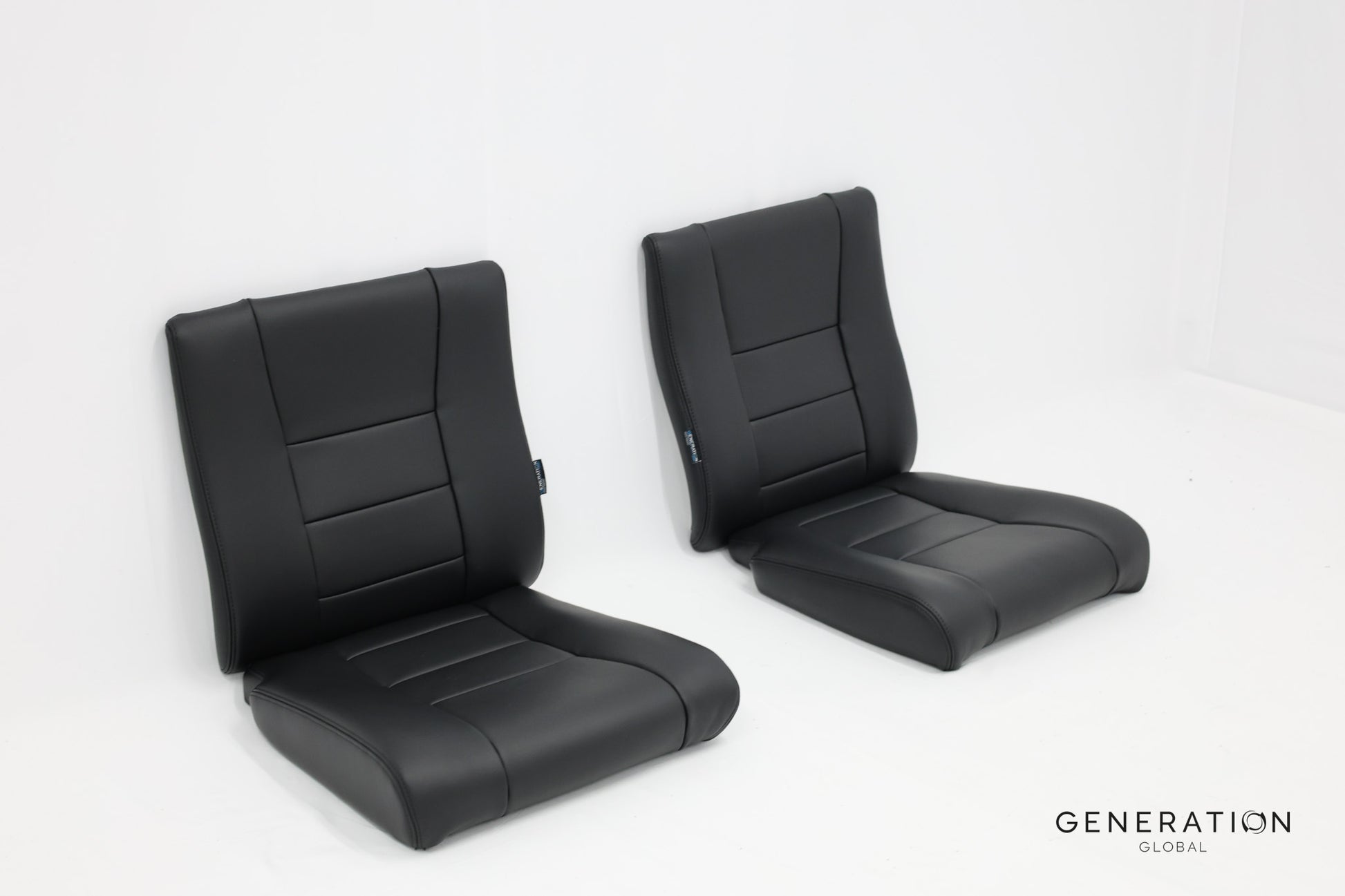 LH & RH Seat Assemblies for Hughes 269/300C, Schweizer S300 – Gen I, aviation leather, Genlite foam, Velcro panels, EASA approved