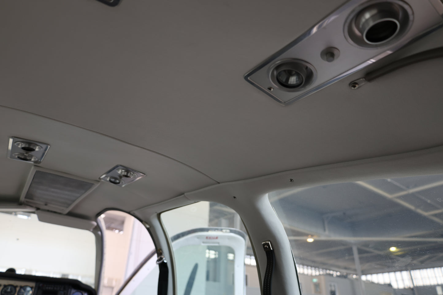 Beechcraft Baron E55 Aircraft Interior Headlining and rear bulkhead