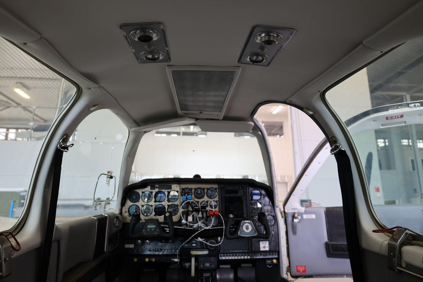 Beechcraft Baron E55 Aircraft Interior Headlining and rear bulkhead