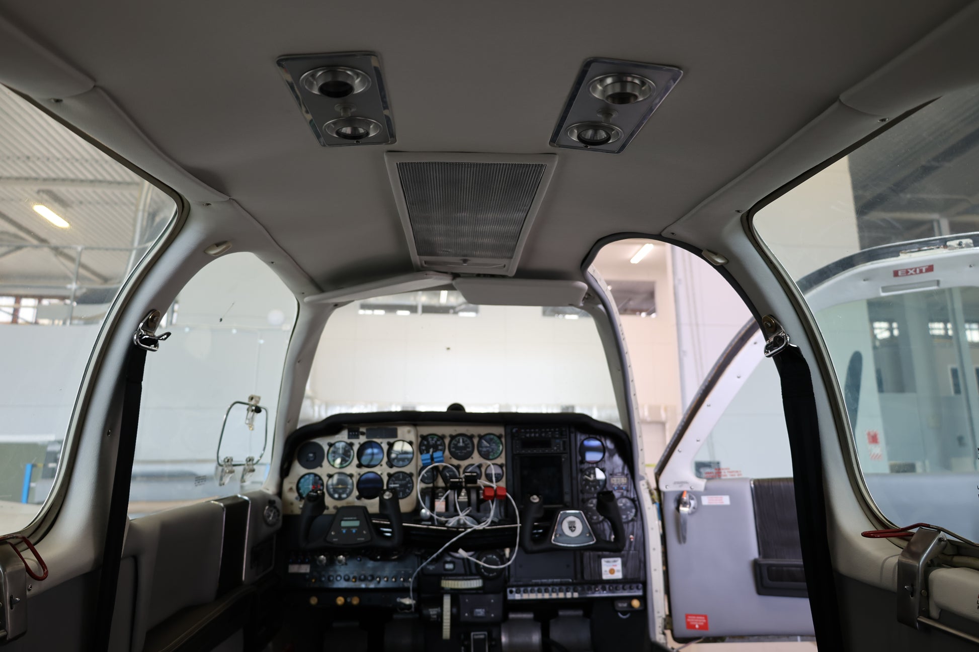 Beechcraft Baron E55 Aircraft Interior Headlining and rear bulkhead