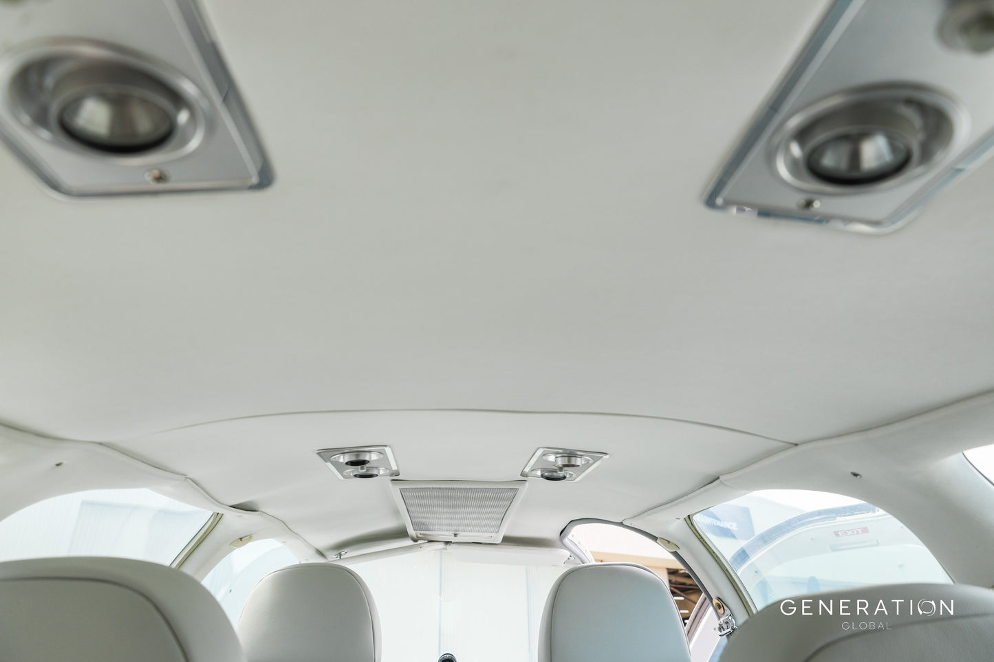 Beechcraft Baron E55 Aircraft Interior Headlining and rear bulkhead