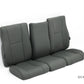 Set of 3 forward seat backrest and bottom assemblies (LH, RH, Centre) for MD/Hughes 369/500 helicopters, Generation I design.