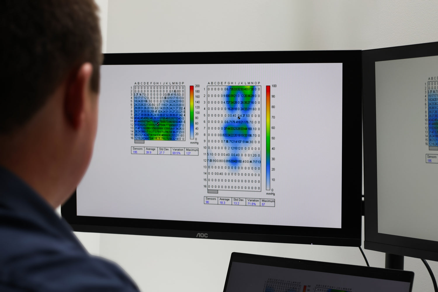 Commercial Airline Cushions Pressure mapping