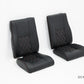 Set of 2 forward seat backrest and bottom assemblies (LH & RH) for MD/Hughes 369/500 helicopters, Generation I design.