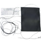 Cessna 182 Aircraft Interior Leather Flap Lever Grip Cover - Black Perforated Aviation Leather